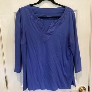 Charter Club Size Large  Royal blue Blouse
